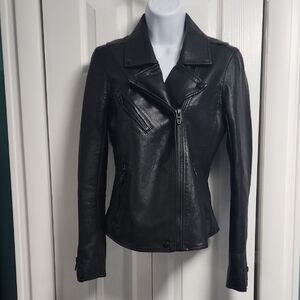 Women's Blank NYC Women's Black Leather Jacket Small